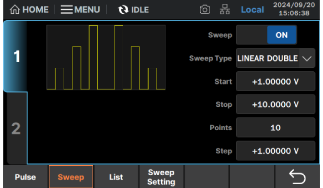 リニアスケール/対数スケールのスキャン